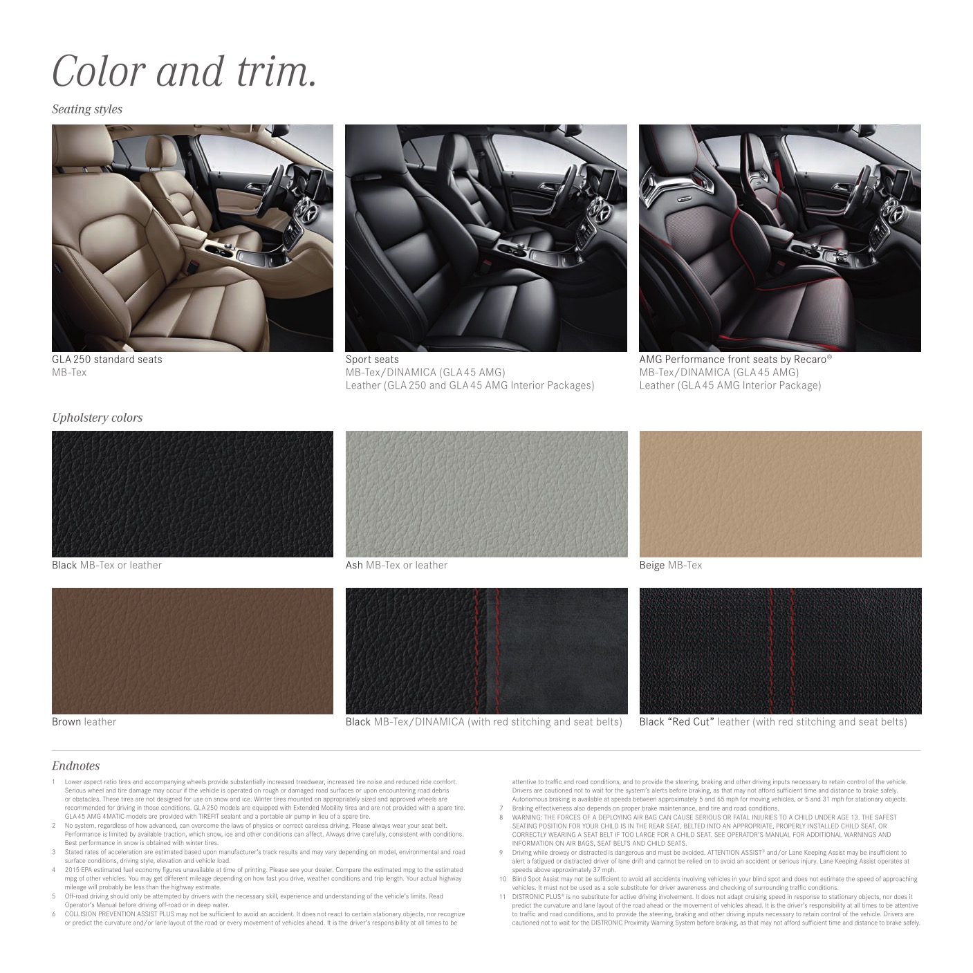 2015 Mercedes-Benz GLA-Class Brochure Page 1